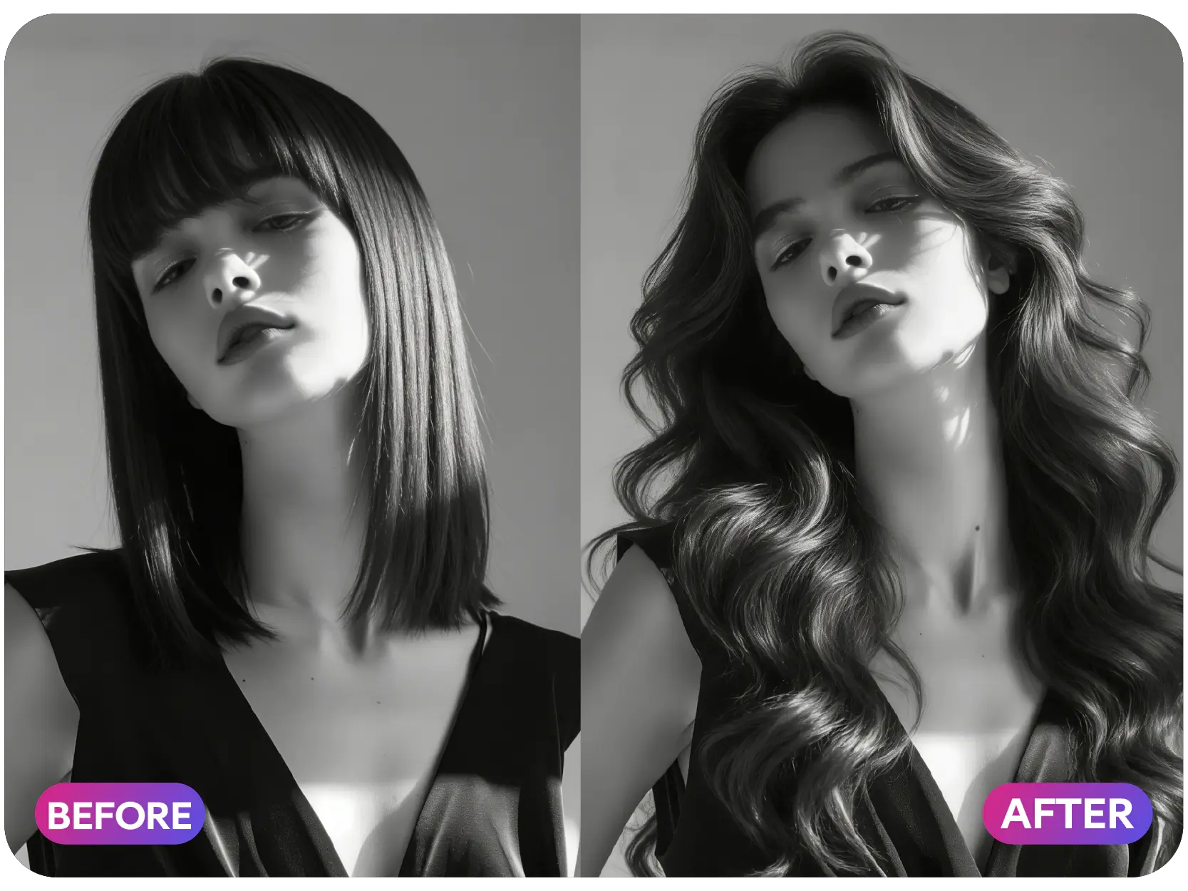 AI Face Shape Analysis - Finding the best long hairstyle for your face shape