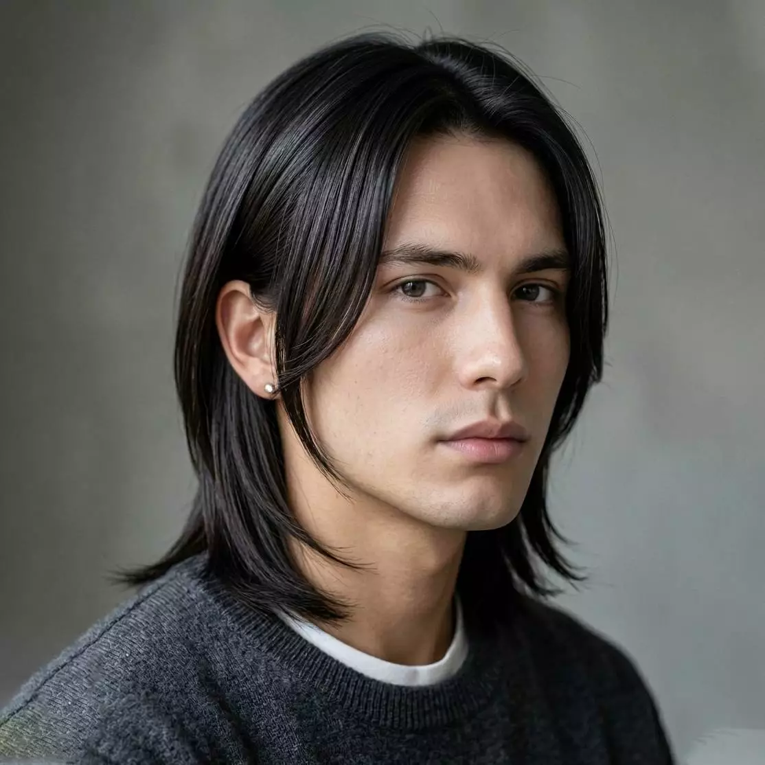 subtle face framing — shoulder length — soft front shaping without heavy bangs