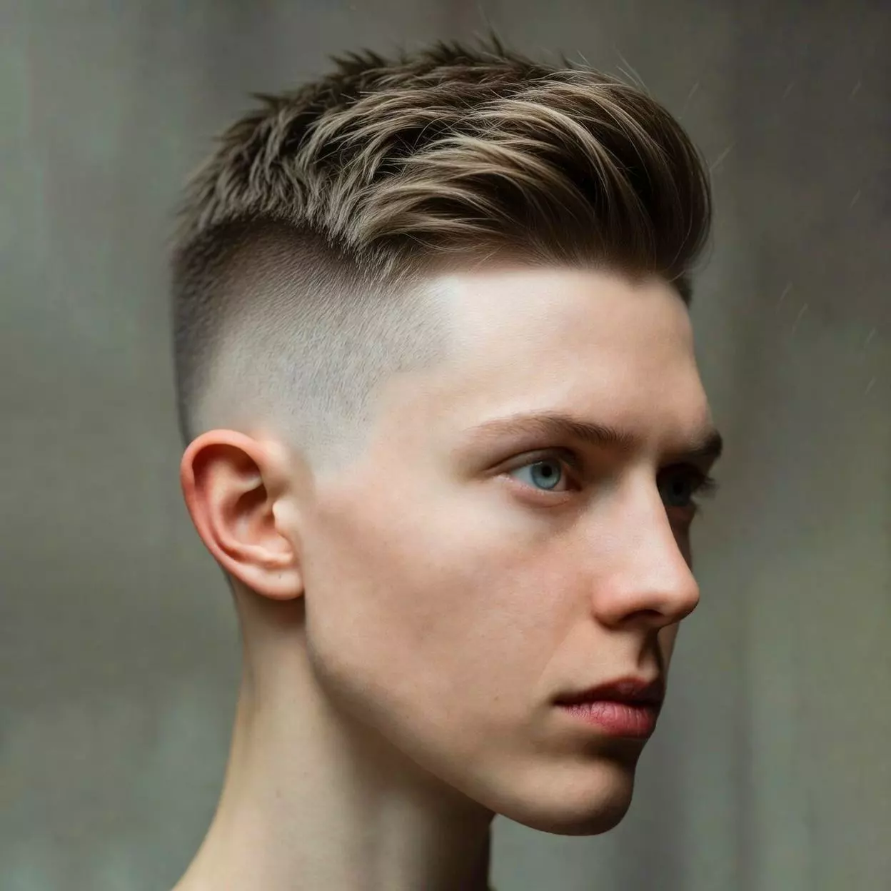 Undercut with long top — long hair shaved sides men silhouette, top long sides short 2026