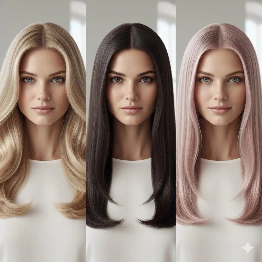 Trending long hair colors 2026: honey butter blonde, espresso gloss, smoked rose pastel