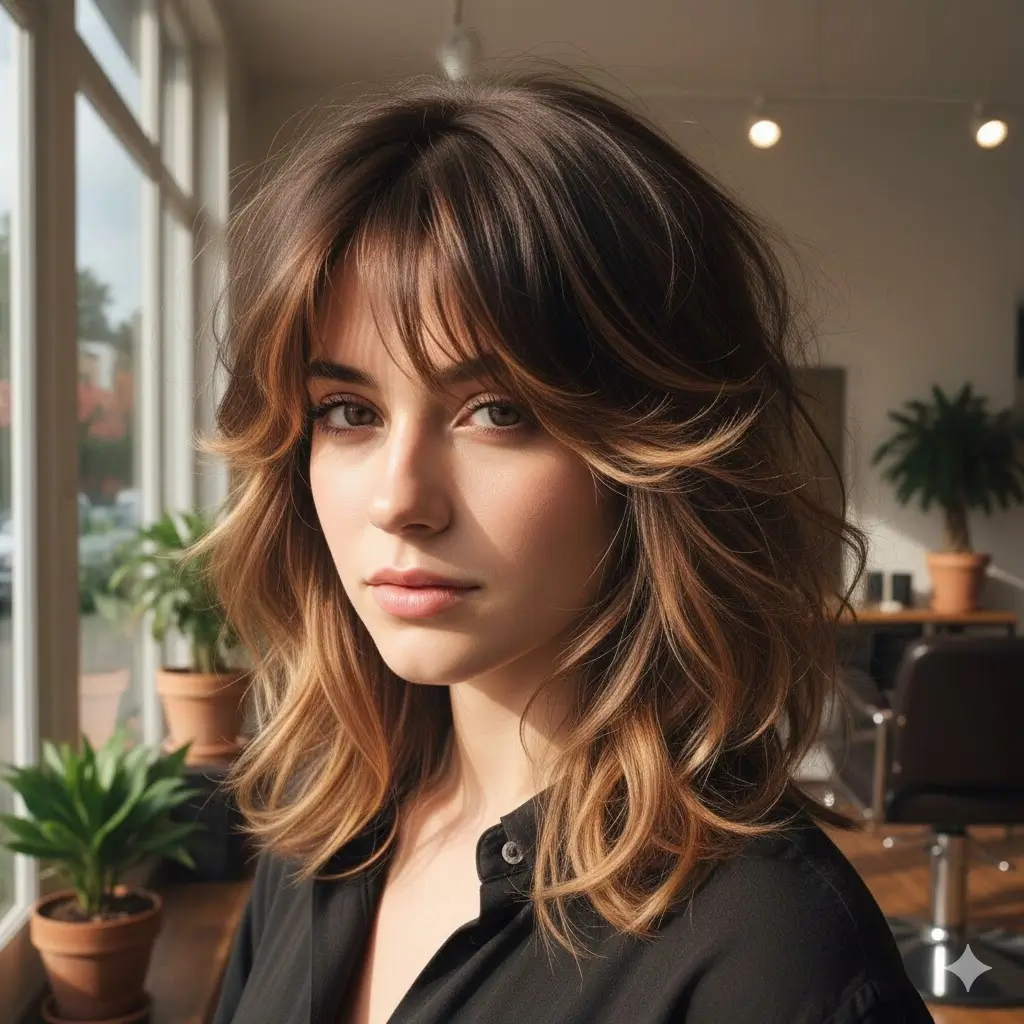 Warm dimensional color + shaggy texture