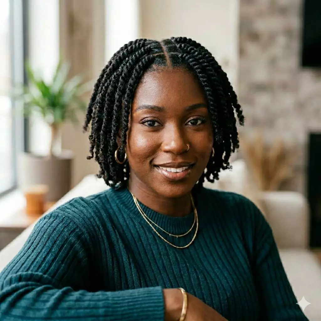 two strand twist starter loc styles for black women with clean parts, balanced sectioning, and a neat early-stage finish