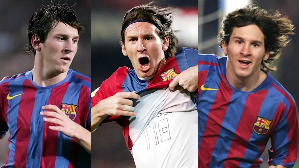 Messi actual long hair looks