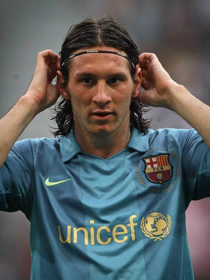 Messi headband long hair