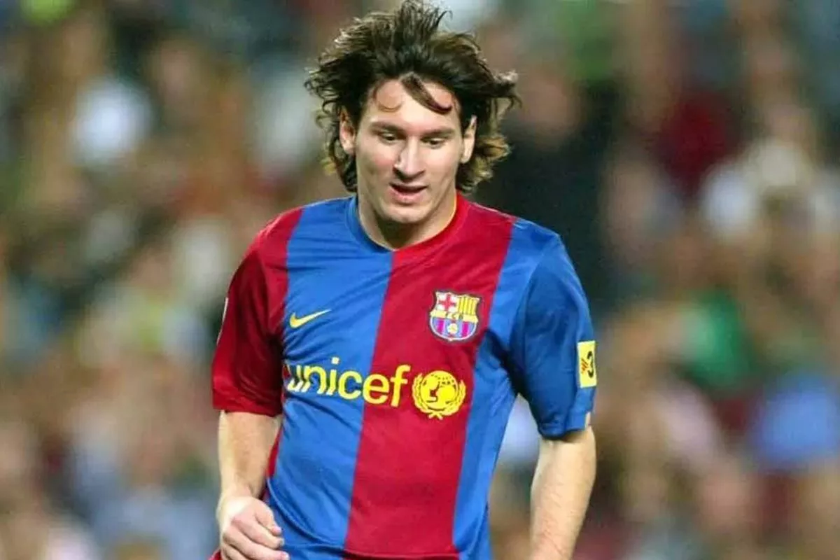 Messi long hair early career inspiration