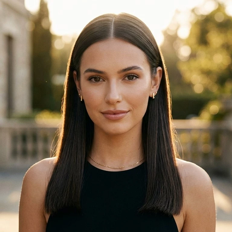 sleek straight prom hairstyles for long hair