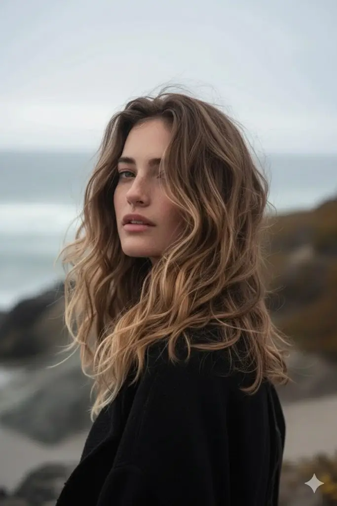 long-hair-beach-waves-natural-highlights-wind-blown-ocean-background